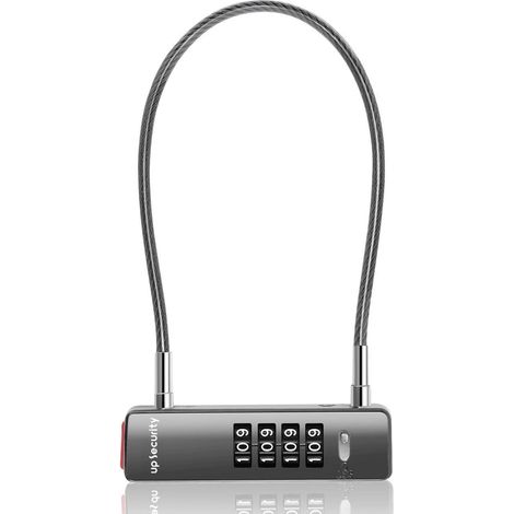 Kabelschloss 4-stellig mit 30cm Kabel für Zaun, Koffer, Schrank