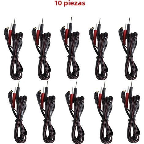 (10 pièces) Câbles d'électrodes conductrices avec connexion numérique, outils de thérapie numérique (1/5)