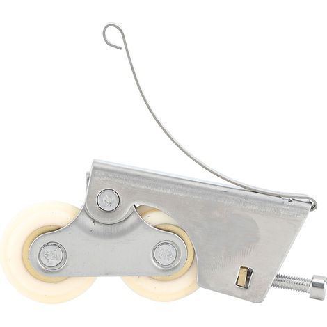 2 Paires Roulettes pour Porte Coulissante en Acier Inoxydable, Galets à Noyau Cuivre Étanches pour Armoire, Meuble, Placard, Salle de Bain, Convexe (1/5)