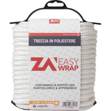 Corda treccia nylon self 1 calza ad aghi d.mm 10 l.mt 20 (2 pezzi)