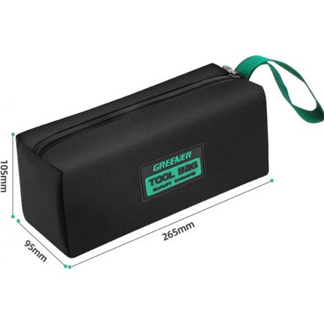 BEBUSINGOTO Sac à outils pour électricien, étanche, grande capacité, résistant à l'usure, large ouverture pour le travail du bois