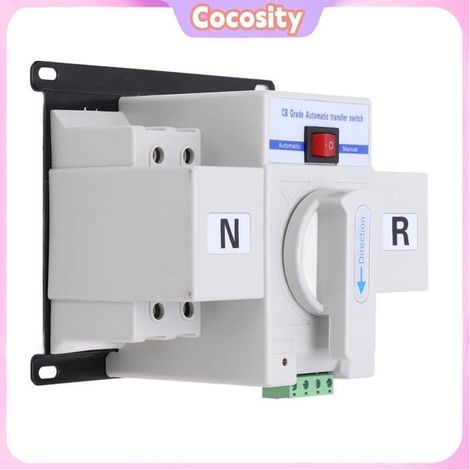 Commutateur de Transfert Automatique - COCOSITY - Commutateur de Générateur 2P - 230V - 63A - Petit volume (1/4)