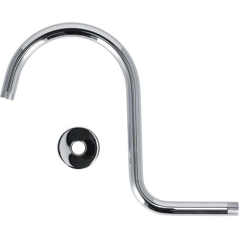 Bras douche S col cygne – acier inoxydable – extension – NPT – galvanoplastie – maison (1/5)