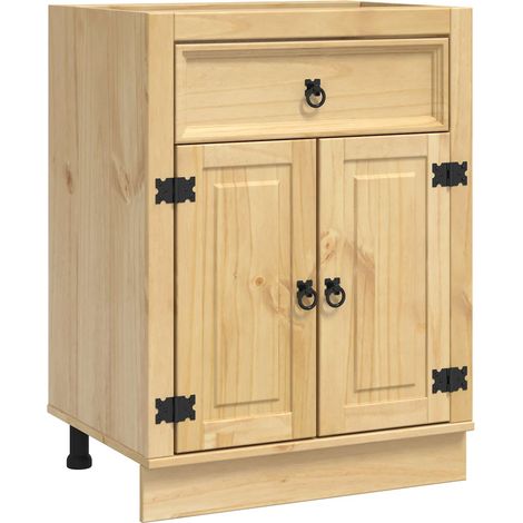 Maison Exclusive - Armadietto SKI Marrone Miele 60 x 46 x 81,5 cm Pino massello