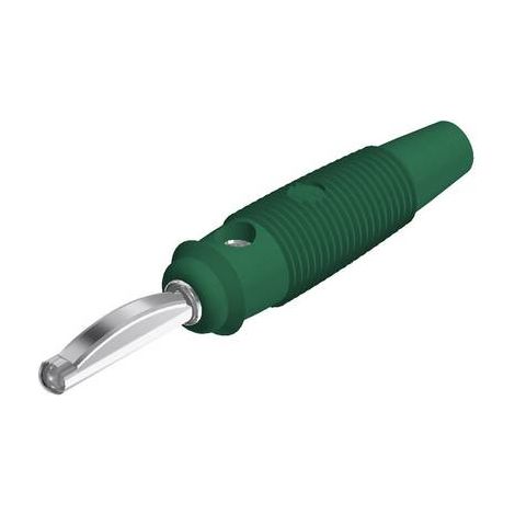 Fiche banane mâle Ø de la broche: 4 mm SKS Hirschmann VQ 20 930058104 vert 1 pc(s) D22618 (1/2)