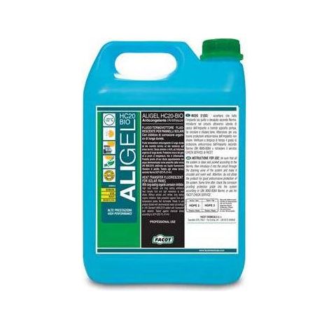 ANTIGELO PER PANNELLI SOLARI ALIGEL HC20 BIO Misura: 5 Kg