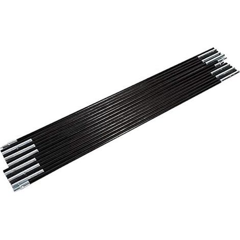 Arceaux de Tente, Mats de Tente de Camping Pliables Universels 7 Sections pour Camping en Plein Air Tige en Fibre de Verre Poteaux D'auvent Kit de Cadres de Support de Poteau de Tente Double 3,4m (1/5)