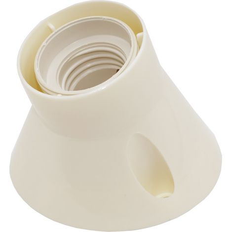 Portalampada E27 Base Inclinata Bianco Bachelite (1/2)