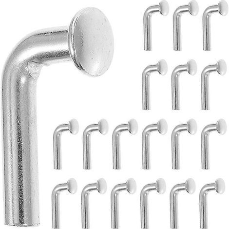 50 J-förmige Sicherheitsstifte, 6 mm, für universelle Palettenregale – Hochleistungs-Sicherheitsstifte – 3,60 x 1,20 x 0,60 cm – Silber (1/4)