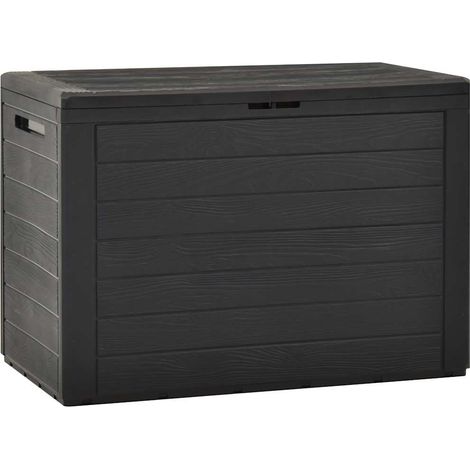vidaXL Caja de almacenamiento de jardín gris antracita 78x44x55 cm (1/2)