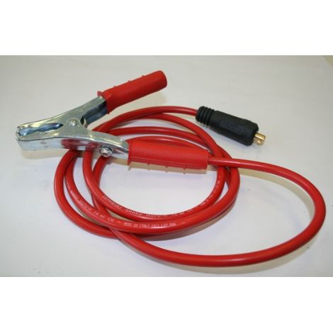 Cavo di ricarica rosso 16qmm/2m - Spina 16/25 Ø 9mm