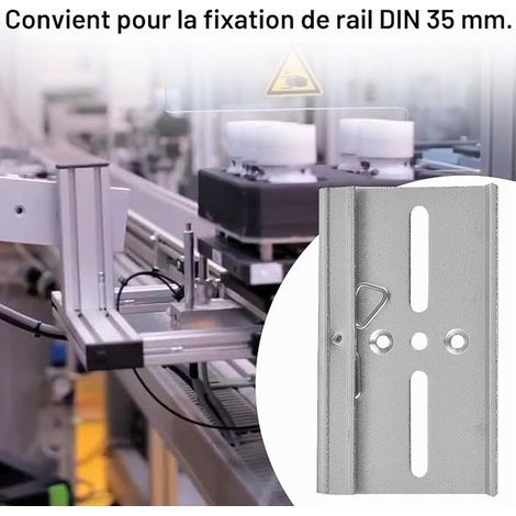DIN Rail Clip 35mm Aluminium DIN Rail Mounting Clip Relay Mounting Clip (1/4)