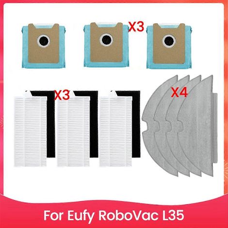 10-teiliges Staubsaugerfilter-Set, kompatible Ersatzteile, universelle Ersatzteile, Ersatzset für effiziente Reinigung (1/5)