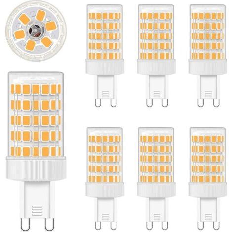 G9 LED 10W, Ampoules LED G9 Blanc Chaud 2700K Equivalence Incandescence 80W Lumière 900LM G9 Ampoules AC 220V Lumineux 360º Large Angle de Faisceau 862835 SMD Non Dimmable Lot de 6 [Classe énergétique