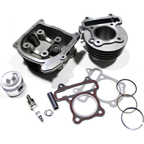 Zylinder + Kopf 80 Scooter 4T Gy6 Zündkerze Barton Romet Junak Zipp Baotian (1/4)
