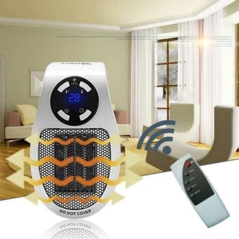 (Blanc)Radiateur Électrique 500W - Pour Salle de Bain - Avec Télécommande - Blanc (1/4)