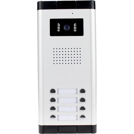 700TVL étanche interphone système vidéo Porte téléphone caméra extérieure IR Vision Lumineuse avec Plusieurs Boutons d'appel for Appartement/Maisons(520C-8) (1/5)