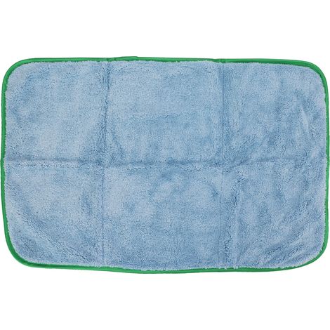 Serviette de lavage auto épaisse absorbante chiffon nettoyage voiture microfibre 40x60cm bleu jaune (1/5)