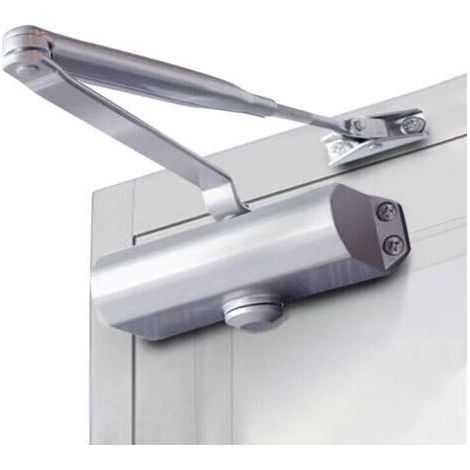 Ferme-portes Automatique Réglable Contrôle Jusqu'à 45-85kg (1pcs), Ferme-Porte Automatique Hydraulique avec A Bras Compas Rotatif Ideal pour Maison Magasin Bureau (1/4)