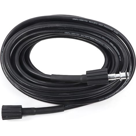 Tuyau de machine à laver haute pression 20 m 5800 psi pour nettoyeur haute pression, adaptateur mâle-mâle 14 mm (1/5)