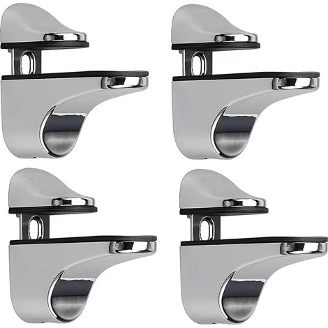 Verstellbare Wandhalterung für Glasregale, 4-teiliges Set. – AquaForge