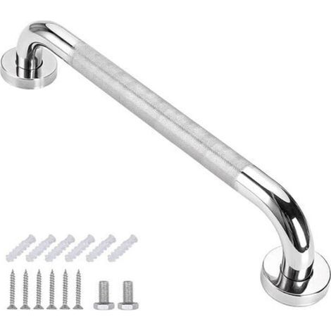 INHHUB 40 cm Haltegriff für das Badezimmer – Rutschfeste Duschstange aus Edelstahl – Mit Schrauben – INHHUB
