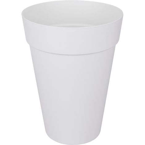 ELHO Vaso da fiori rotondo alto Loft Urban - Ø 35 cm - Bianco