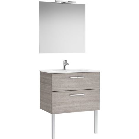 CONJUNTO VICTORIA BASE+LAVABO 700 RBL.CITY TEXTURIZ.2 CJN.EPJO.APL.LED