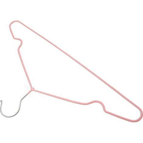 BelleRise – Rutschfeste Kleiderbügel – Spurlos – Erwachsene – Rosa (1/5)