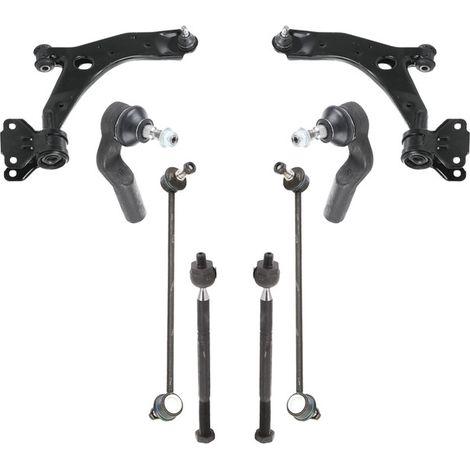 KIT BRACCIO OSCILLANTE 8 PEZZI COMPATIBILE CON MAZDA 3 (BL) 1.6 MZR CD (BL14) / Kit Sospensione Completo OE/OEM / Bracci Oscillanti + Testine Sterzo / Sostituzione Diretta OEM