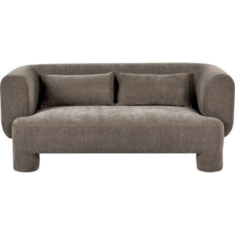 Sofa 3-Sitzer HOGBO Stoff Braun