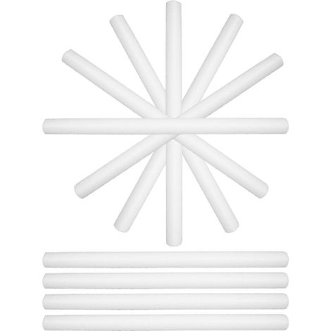 Tiges de mousse de calage professionnelles pour usage quotidien 50 pièces 60 x 4 x 4 cm blanches (1/5)