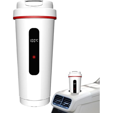 Bouilloire électrique de voiture 12 V/24 V (500 ml) avec 4 modes et écran numérique – Bouilloire de voyage en acier inoxydable, étanche et adaptée pour voiture et camion (1/5)
