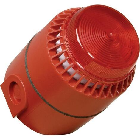ComPro Kombi-Signalgeber Flashni Rot Blitzlicht, Dauerton 24 V/DC 110 dB (1/3)