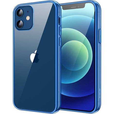 Handyhülle iPhone 12 Mini Stoßfest Klar Anti Kratz Blau (1/5)