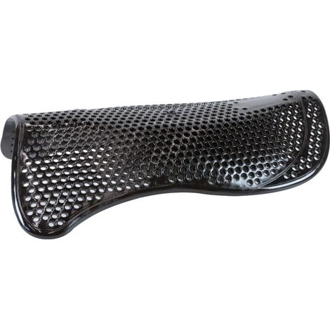 full, nero: Rutschfester Middle Riser Gel-Sattel Halbsattel mit Mittelsteg für Pferde (1/5)