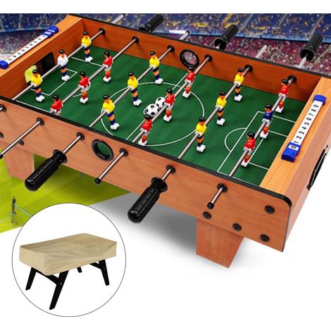 Housse de table de billard imperméable 142 x 132 x 38 cm, anti-poussière, accessoire de mobilier, beige (1/5)