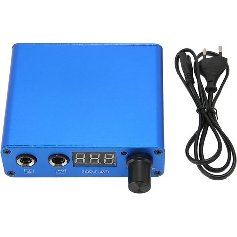 Alimentation tatouage réglable USB, interface sortie, machine à tatouer avec écran LED numérique, prise UE 100-230V (1/5)