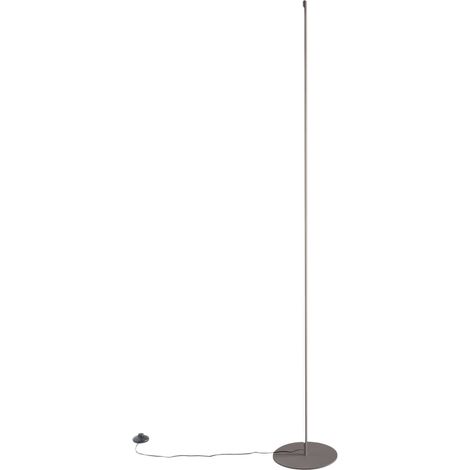 Lampadaire Ebony P/T Dimmable 28W Led 1000Lm 3000K En Finition Aluminium Titane - Gea Luce