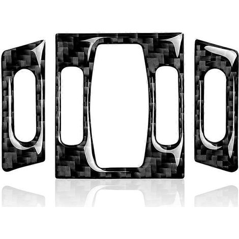 Cache-ventilateur de climatisation central avec autocollant en fibre de carbone pour BMW Série 5 E60 (2004-2010) - Accessoires (1/4)
