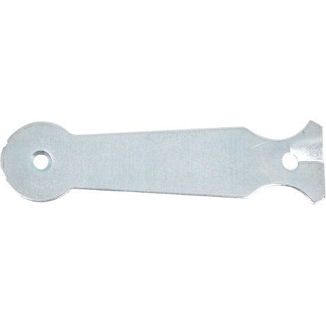 Massard Staffa di ancoraggio in acciaio zincato bianco 10 cm