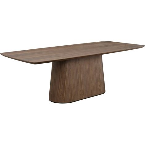 Table à manger noyer au piètement sculptural - noyer (1/3)