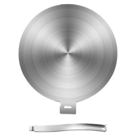 Plaque diffuseur de chaleur pour plaque de cuisson à induction en acier inoxydable pour casseroles et poêles, plusieurs tailles 13/20/24/28 cm, accessoire de cuisine, 24 cm (1/5)