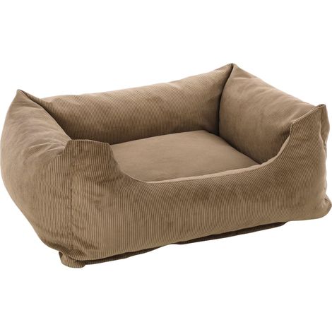 Lit pour Chien Chat Celeste Beige - Coussin pour Chien Chat - Panier pour Chien Chat - 80x67x28cm - Lavable - Fond Anti-dérapant - Housse Amovible - Lieu de Couchage Doux et Confortable (1/5)