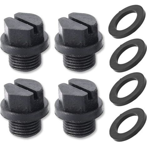 Bouchons de vidange pour pompes de piscine Spx1700fg Super Pump Powerflo et Maxflo Series (lot de 4) - Pièces de plomberie avec joints pour la plupart des pompes (1/5)