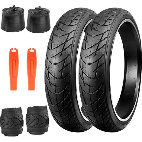 Pneu de vélo 26 x 3,0 avec pneus graisseux Wear-Resistant Mountain Snow Bike Noir (1/5)