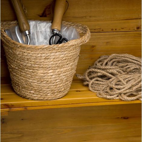 Abri de jardin en bois massif avec 2 portes et 2 étagères, 79 x 49 x 191,5 cm (1/5)