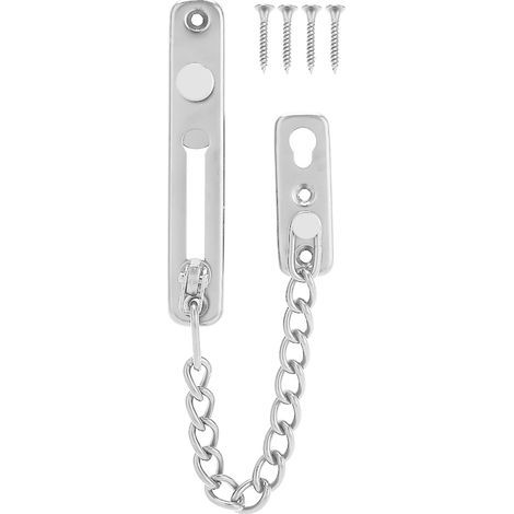 Durable stainless steel anti-theft chain lock security guard for inside hotel/home door(3) (1/5)