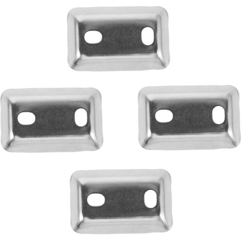 4 rondelles de fixation pour barre porte-serviettes en acie 43 x 27 mm (1/5)