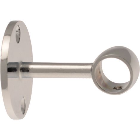2 support plafond ou Tête de Lit - Chrome Brillant - 5CM - Diamètre 16 (1/5)